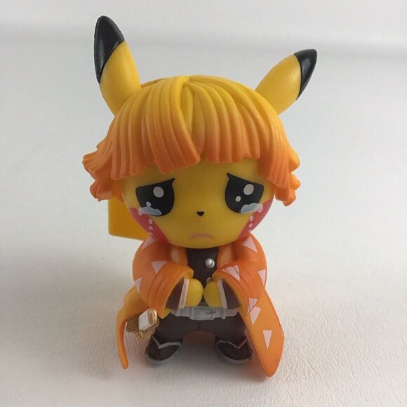 Pokemon Pikachu Agatsuma Zenitsu Demon Slayer Collectible PVC Figure Toy